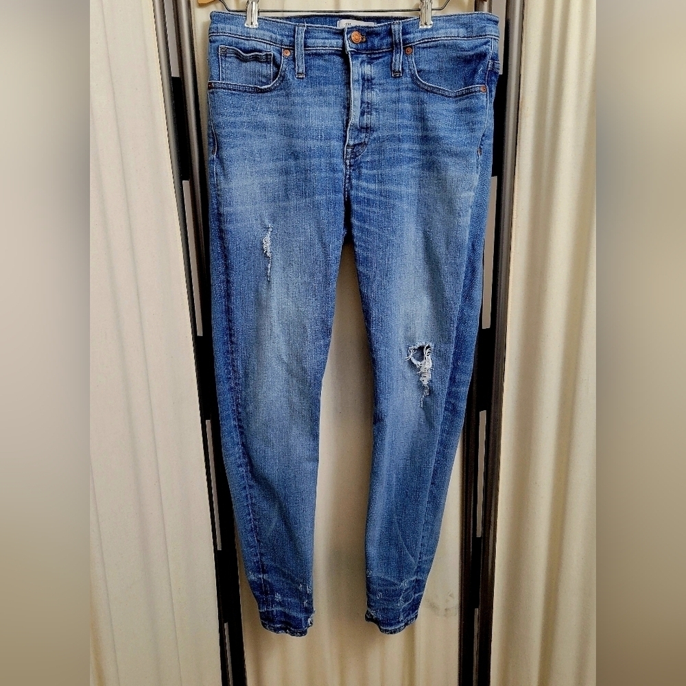 Madewell Classic Blue Distressed Women's Denim Jeans | Size 11/12 (31)